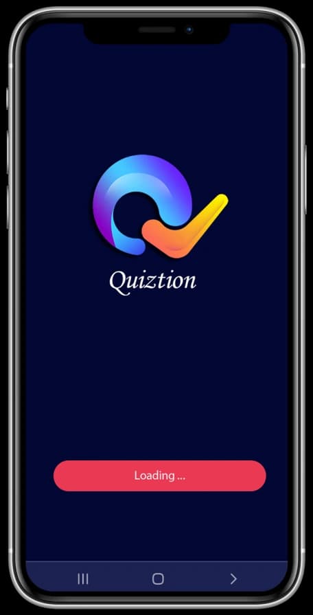 صفحه بارگذاری اپلیکیشن کوئیزشن